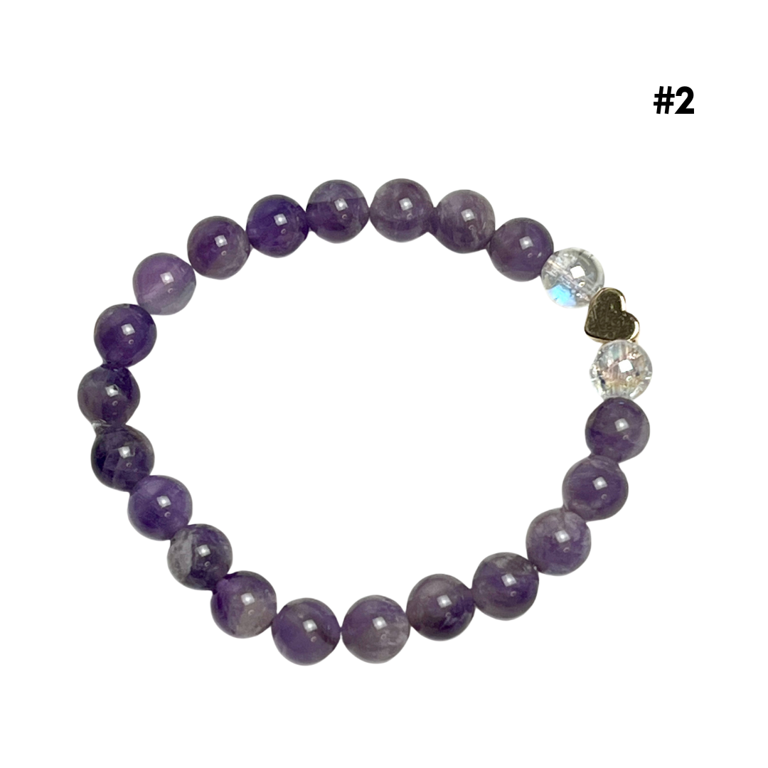 Purple Crystal Bracelets