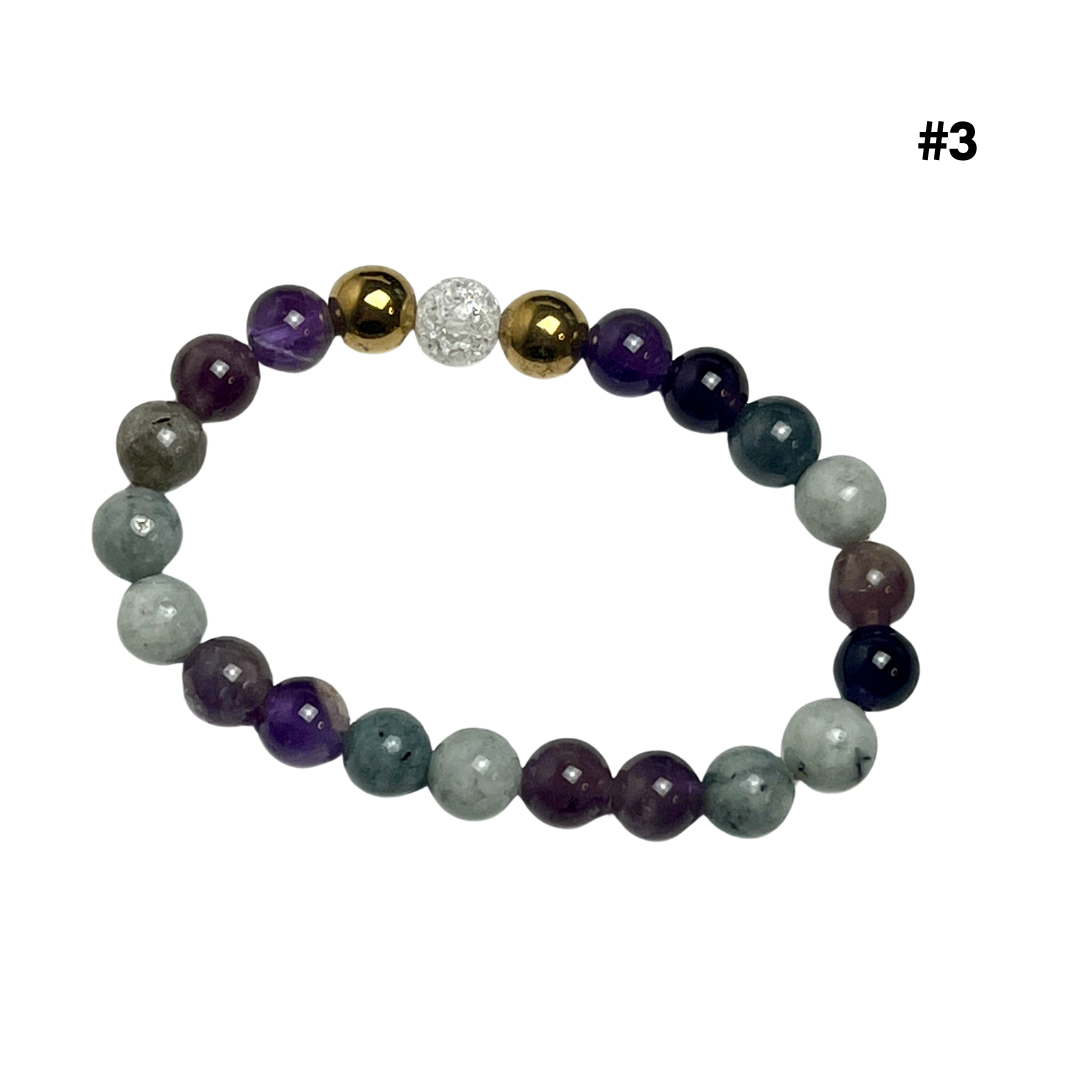 Purple Crystal Bracelets