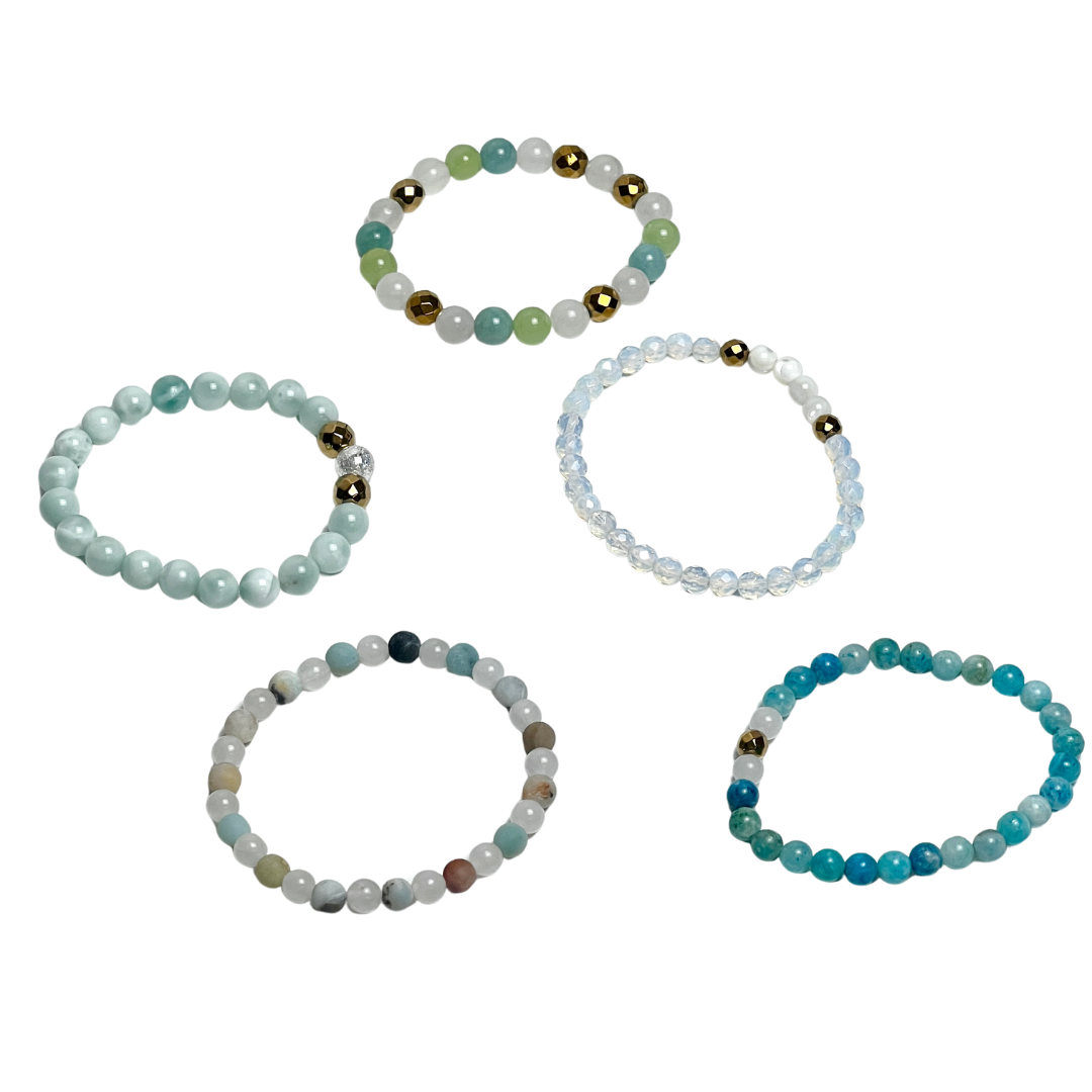 Light Blue Crystal Bracelets