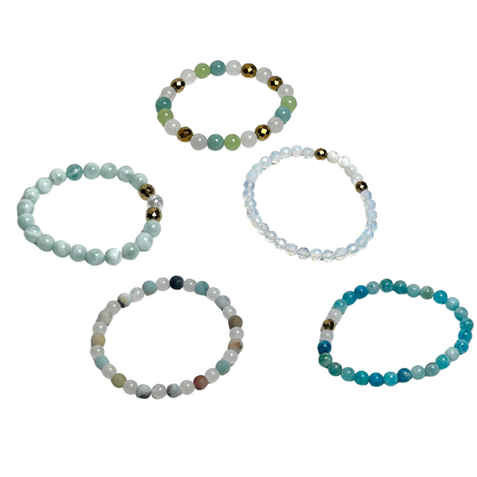 Light Blue Crystal Bracelets