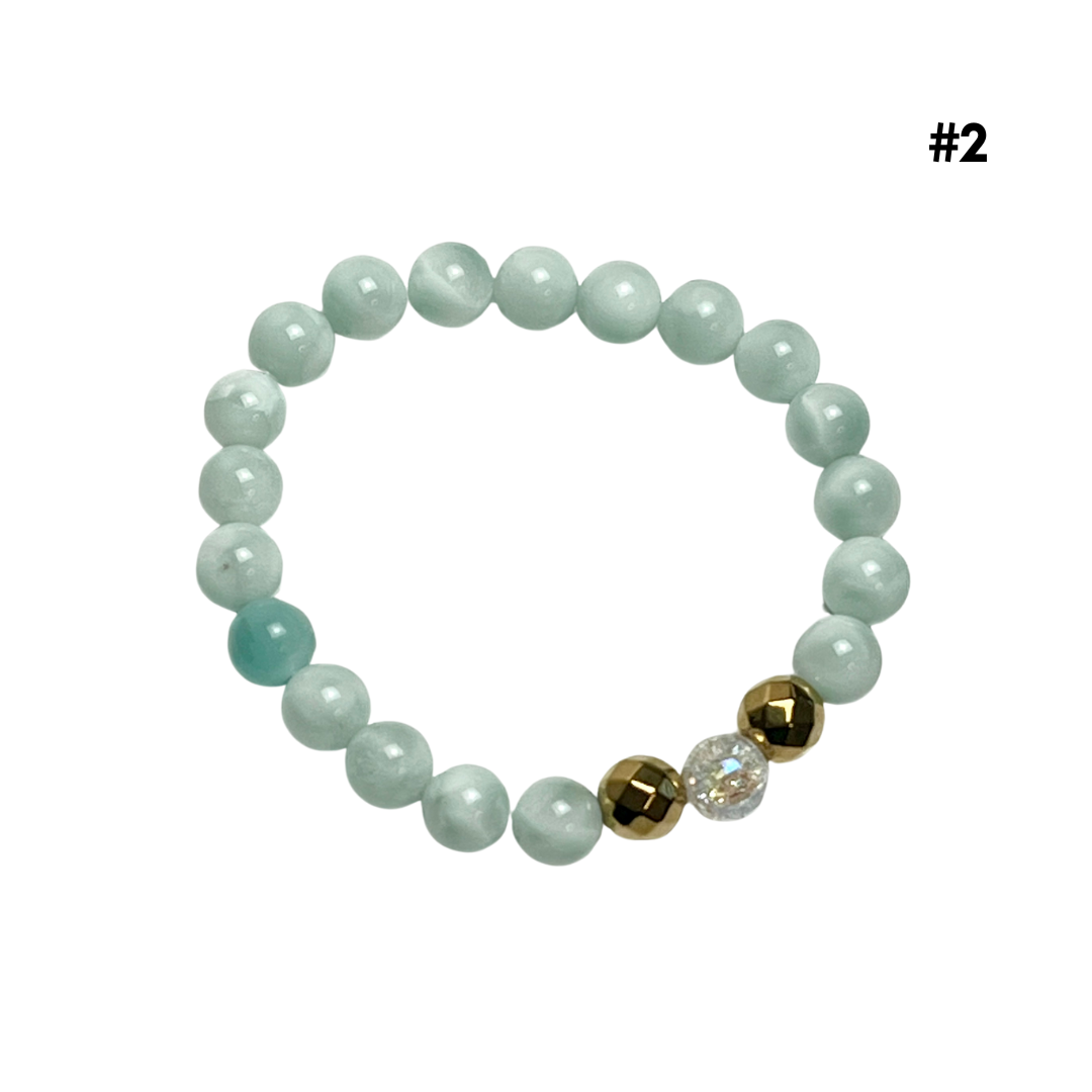 Light Blue Crystal Bracelets