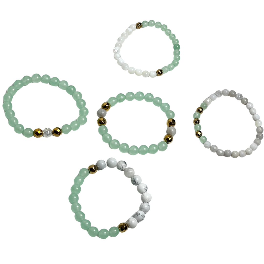 Green Crystal Bracelets