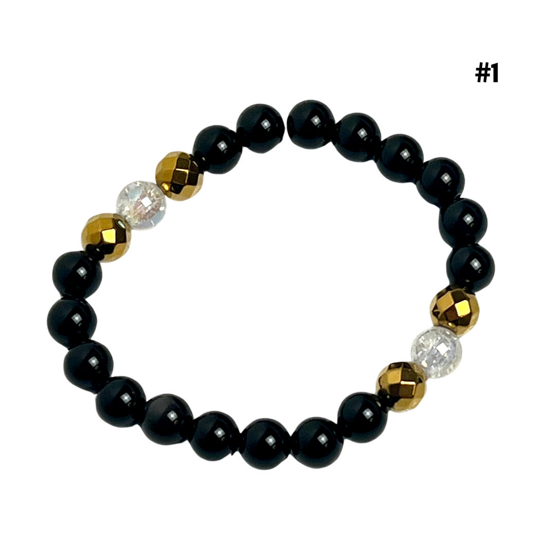 Black Crystal Bracelets